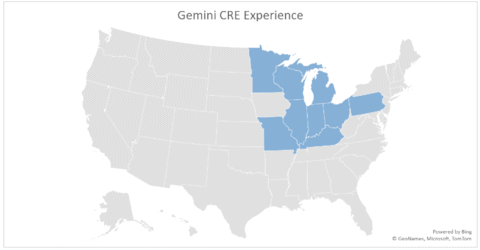 Gemini CRE Real Estate Experience Throughout The Midwest